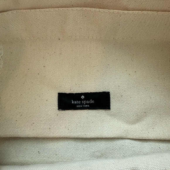 Kate Spade Cream Canvas Book Tote - Picture 4 of 4